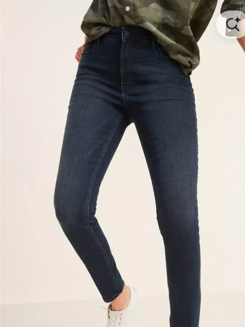 Old Navy Women's Dark Indigo Rockstar Super Skinny Hi-Rise Jeans (tall)